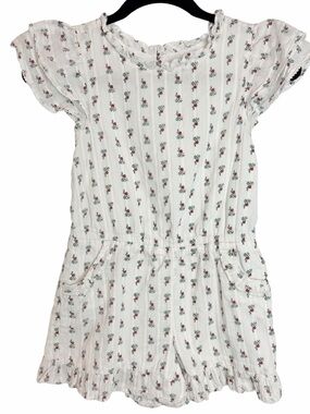 Janie and Jack White Floral Romper